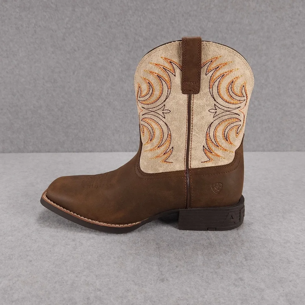 Ariat Youth Storm - Kids Size US 6 - Antique Brown Western Cowboy Boots 10038444